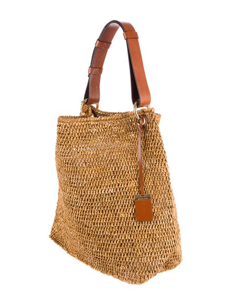 michael kors raffia bag.